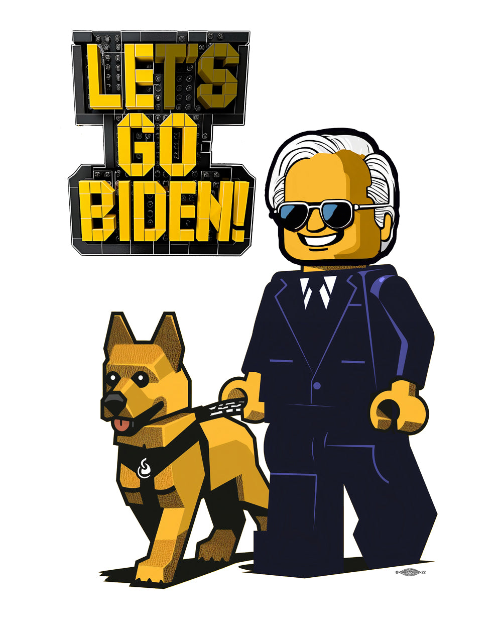 Let's Go Biden! Le(t's)Go Biden unisex tee shirt